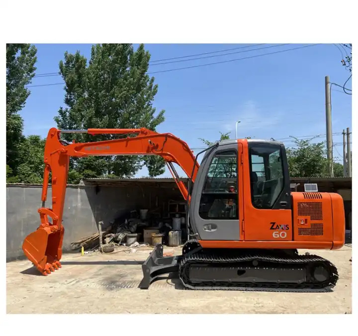 Original Small Size Second Hand Excavating Equipment Cheap Price Excellent Quality Used Hitachi Zx60 Excavator With Blade - Ekskavator me zinxhirë: foto 1 Original Small Size Second Hand Excavating Equipment Cheap Price Excellent Quality Used Hitachi Zx60 Excavator With Blade - Ekskavator me zinxhirë: foto 1