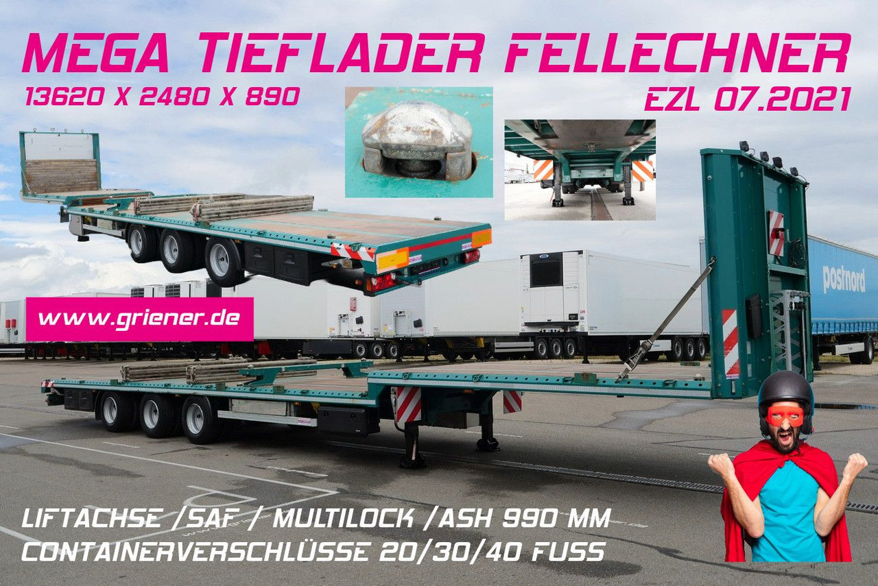 SP32 -G39 MEGA/JUMBO/LIFT/ CONTAINER /FELLECHNER - Gjysmë rimorkio me plan ngarkimi të ulët: foto 1 SP32 -G39 MEGA/JUMBO/LIFT/ CONTAINER /FELLECHNER - Gjysmë rimorkio me plan ngarkimi të ulët: foto 1