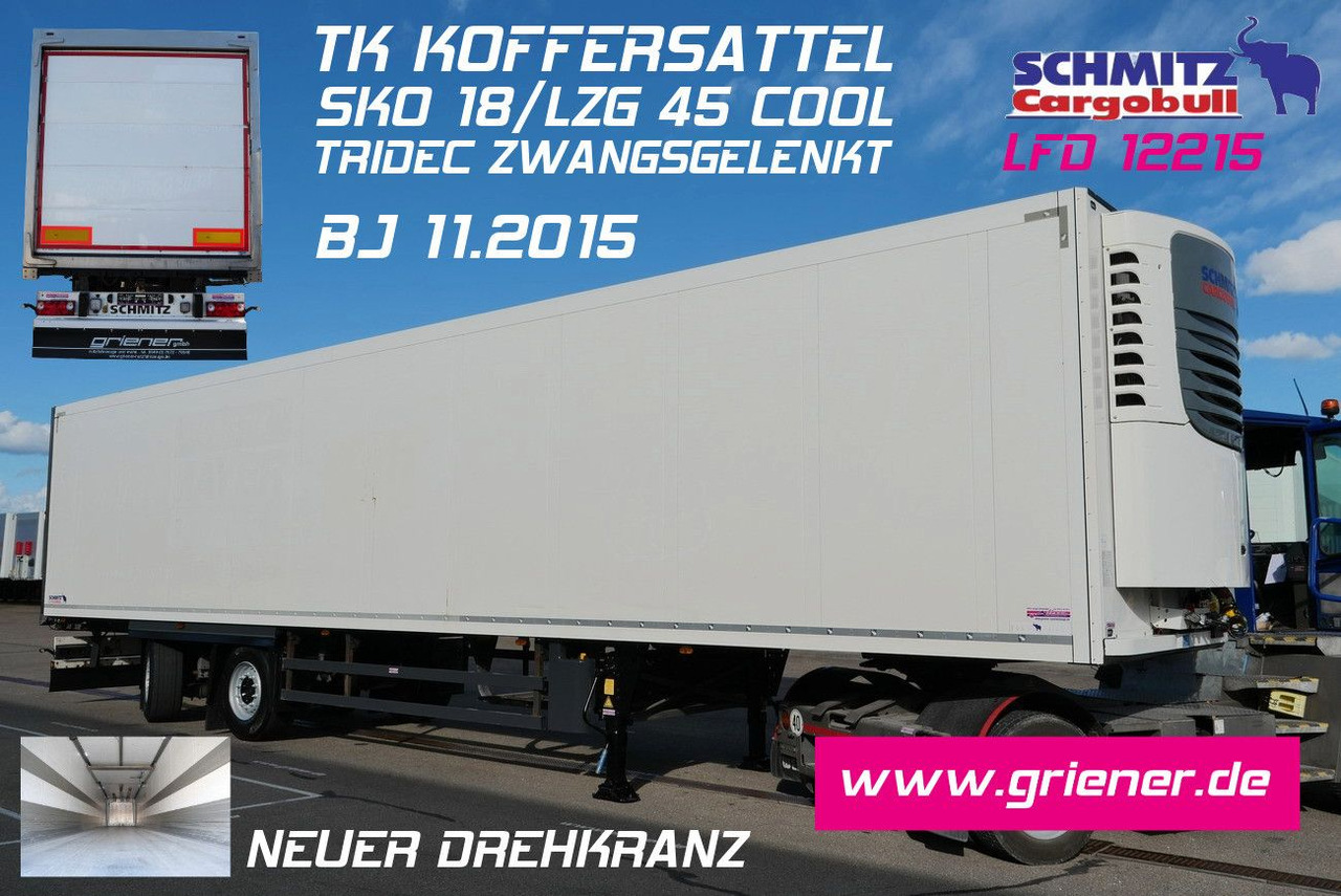 Gjysmë rimorkio me vagonetë të mbyllur Schmitz Cargobull SKO 18/LZG/45 COOL / TRIDEC / CITY /TKM: foto 1