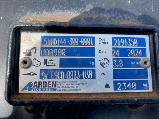 GODET ARDEN SEMI DELTA POUR CHARGEUSE CASE 921 - Kovë: foto 1 GODET ARDEN SEMI DELTA POUR CHARGEUSE CASE 921 - Kovë: foto 1