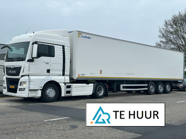 MAN TGX + Leci oplegger te huur / €750 per week / Weektopper / Direct Inzetbaar - Gjysmë-kamion: foto 1 MAN TGX + Leci oplegger te huur / €750 per week / Weektopper / Direct Inzetbaar - Gjysmë-kamion: foto 1