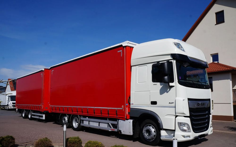 DAF XF 480 EURO 6 ZESTAW TANDEM PRZEJAZDOWY 120 M3 7,8 M + 7,8 M WECON - Kamion me tendë: foto 1 DAF XF 480 EURO 6 ZESTAW TANDEM PRZEJAZDOWY 120 M3 7,8 M + 7,8 M WECON - Kamion me tendë: foto 1