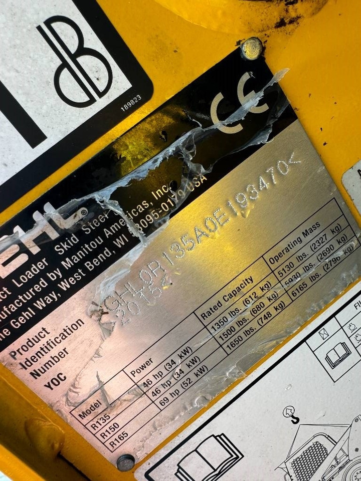 Gehl R 135 Skid Steer - Mini fadrom: foto 5 Gehl R 135 Skid Steer - Mini fadrom: foto 5