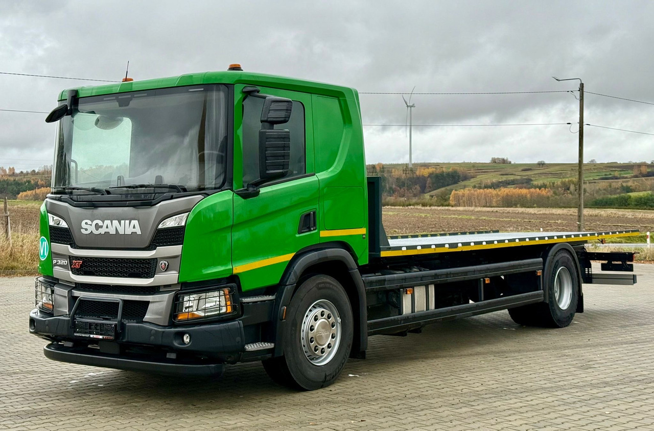 SCANIA P320 / PLATFORMA / NOWY / 5 TYŚ KM / SYPIALKA / 2023 ROK / CAŁA NA PODUSZKACH / 7.7 M DŁUGOŚCI / LAWETA / DO PRZEWOZU MASZYN ROLNICZYCH ITP - Kamion me karroceri të hapur: foto 2 SCANIA P320 / PLATFORMA / NOWY / 5 TYŚ KM / SYPIALKA / 2023 ROK / CAŁA NA PODUSZKACH / 7.7 M DŁUGOŚCI / LAWETA / DO PRZEWOZU MASZYN ROLNICZYCH ITP - Kamion me karroceri të hapur: foto 2