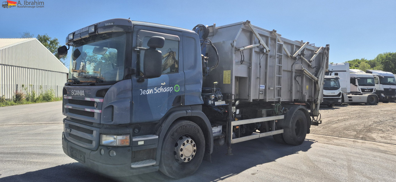 Scania P 280 Edelstahlkipper für Tierabfälle 2 Kammer - Kamion vetëshkarkues, Kamion me vinç: foto 1 Scania P 280 Edelstahlkipper für Tierabfälle 2 Kammer - Kamion vetëshkarkues, Kamion me vinç: foto 1