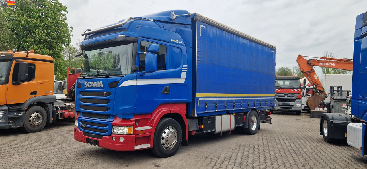 Scania R410 Retarder, Klima, Standklima Top Zustand!! - Kamion me tendë: foto 1 Scania R410 Retarder, Klima, Standklima Top Zustand!! - Kamion me tendë: foto 1