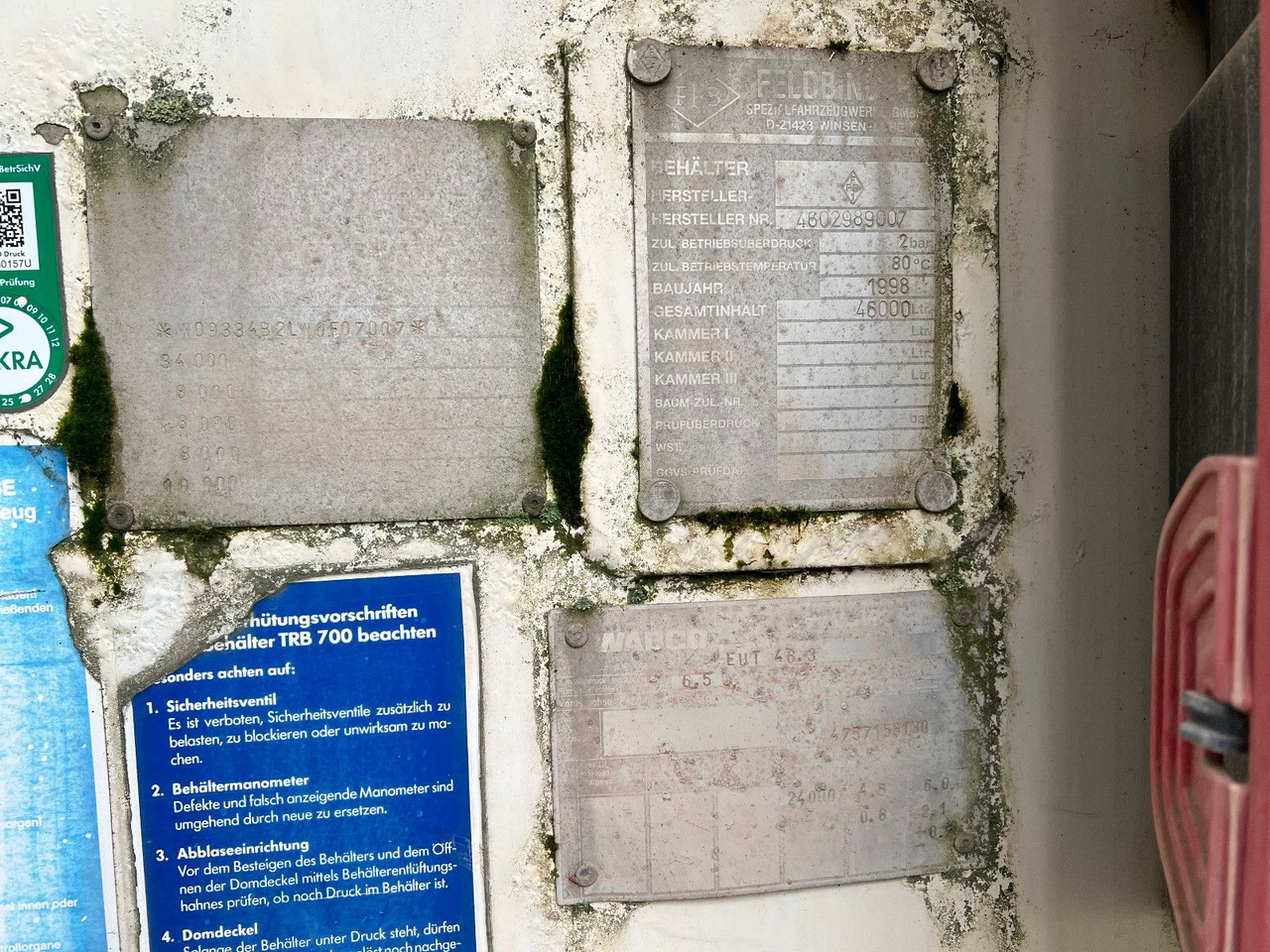 Feldbinder EUT 46,3 - Gjysmë rimorkio silo: foto 5 Feldbinder EUT 46,3 - Gjysmë rimorkio silo: foto 5