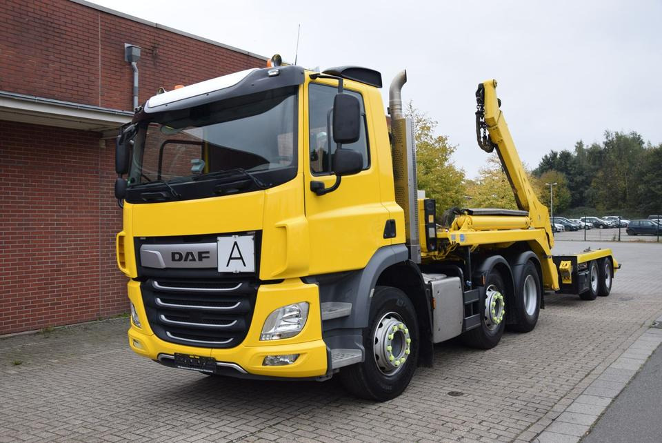 DAF CF 450 Meiller Absetzkip. Vorlauf. Lenk Funk - Fadromë ngarkuese: foto 1 DAF CF 450 Meiller Absetzkip. Vorlauf. Lenk Funk - Fadromë ngarkuese: foto 1