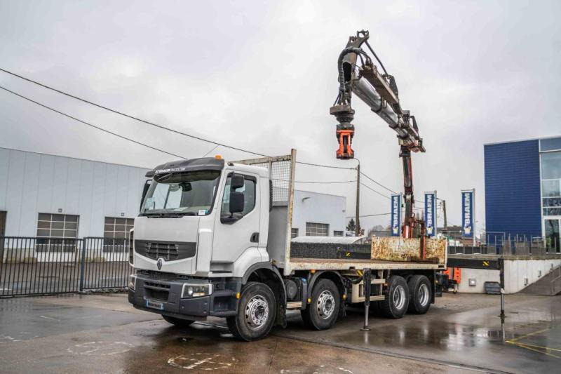 Renault LANDER 380 DXI+PALFINGER 18002/4X - Kamion me karroceri të hapur, Kamion me vinç: foto 1 Renault LANDER 380 DXI+PALFINGER 18002/4X - Kamion me karroceri të hapur, Kamion me vinç: foto 1