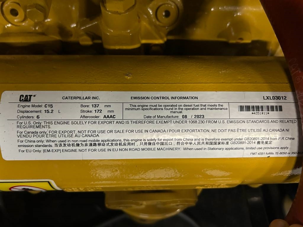 CAT DE500E0 - C15 - 500 kVA Generator - DPX-18026 - Set gjeneratori: foto 4 CAT DE500E0 - C15 - 500 kVA Generator - DPX-18026 - Set gjeneratori: foto 4