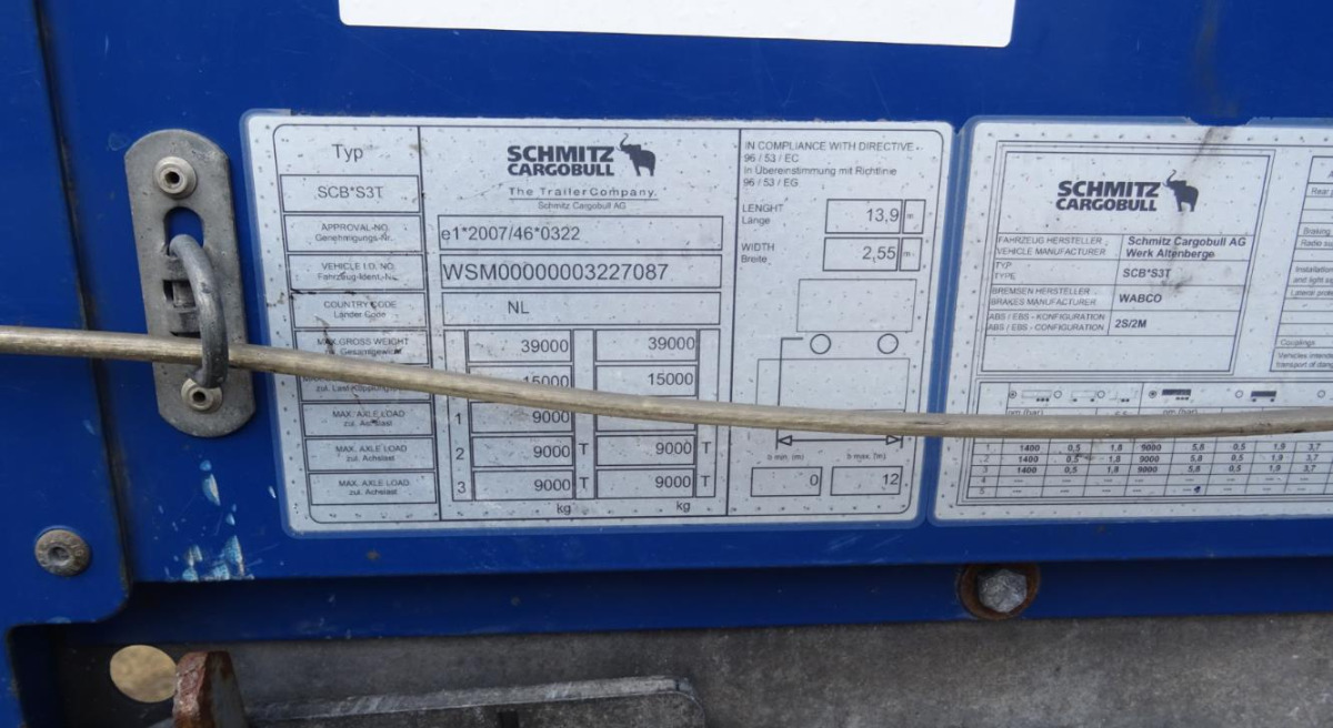 SCHMITZ CARGOBULL SCB S3 SKRZYNIOWA - Gjysmë rimorkio me tendë: foto 3 SCHMITZ CARGOBULL SCB S3 SKRZYNIOWA - Gjysmë rimorkio me tendë: foto 3
