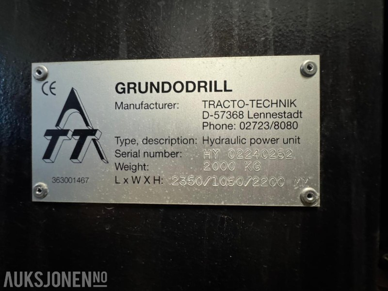 2002 Tracto-Technik Grundodrill 10S borerigg – komplett pakke med container, PE-sveis og utstyr - Sondë shpimi: foto 2 2002 Tracto-Technik Grundodrill 10S borerigg – komplett pakke med container, PE-sveis og utstyr - Sondë shpimi: foto 2