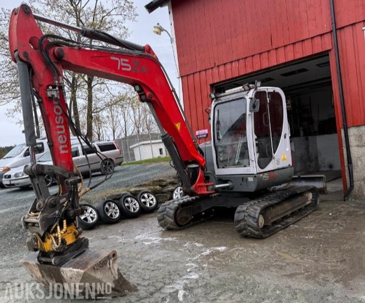 2007 Neuson 75Z3 gravemaskin med rotortilt PUSSESKUFFE - Ekskavator: foto 1 2007 Neuson 75Z3 gravemaskin med rotortilt PUSSESKUFFE - Ekskavator: foto 1