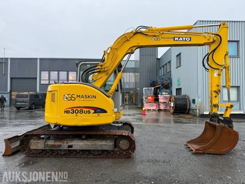 2008 Kato HD 308 US 8-tonns gravemaskin - Klepp hurtigfeste - Klepp graveskuff + pusseskuff m/tilt - 3927 timer - Ekskavator: foto 4 2008 Kato HD 308 US 8-tonns gravemaskin - Klepp hurtigfeste - Klepp graveskuff + pusseskuff m/tilt - 3927 timer - Ekskavator: foto 4