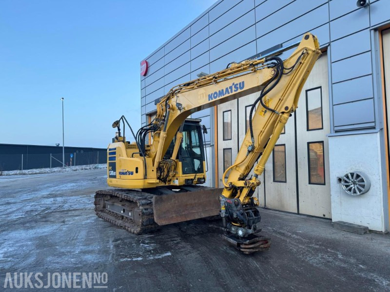 2014 Komatsu PC 138 US Gravemaskin med Oilquick og tiltrotator - Ekskavator: foto 2 2014 Komatsu PC 138 US Gravemaskin med Oilquick og tiltrotator - Ekskavator: foto 2