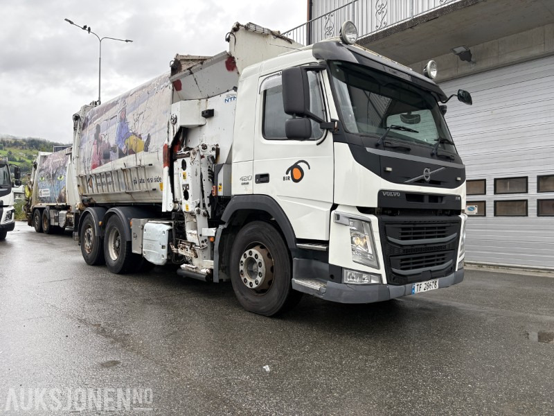 2014 Volvo FM420 EURO 6 sidelaster / komprimatorbil / renovasjonsbil - leveres med ny EU godkjenning - Kamion mbeturinash: foto 2 2014 Volvo FM420 EURO 6 sidelaster / komprimatorbil / renovasjonsbil - leveres med ny EU godkjenning - Kamion mbeturinash: foto 2