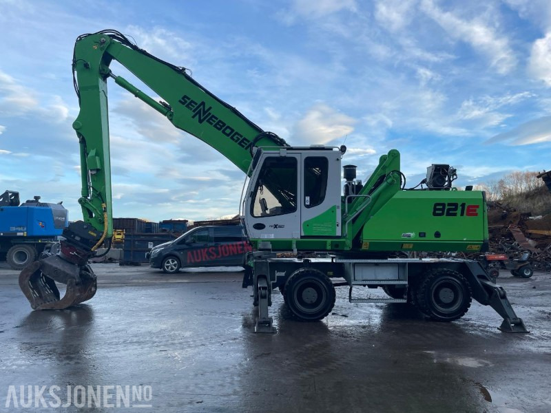 2015 Sennebogen 821M Hjulgraver med hevbar hytte, roterende sorterings klype, leveres med ny sertifisering - Ekskavator: foto 3 2015 Sennebogen 821M Hjulgraver med hevbar hytte, roterende sorterings klype, leveres med ny sertifisering - Ekskavator: foto 3