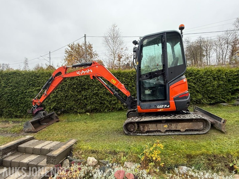 2016 Kubota U27-4 MINIGRAVER ROTOR 2 SKUFFER SERVICEHISTORIKK 2430 TIMER - Miniekskavator: foto 2 2016 Kubota U27-4 MINIGRAVER ROTOR 2 SKUFFER SERVICEHISTORIKK 2430 TIMER - Miniekskavator: foto 2