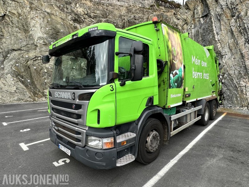 2016 Scania P320 Komprimatorbil - 2 kammer Inkl. biokammer/MTM påbygg - Kamion mbeturinash: foto 1 2016 Scania P320 Komprimatorbil - 2 kammer Inkl. biokammer/MTM påbygg - Kamion mbeturinash: foto 1