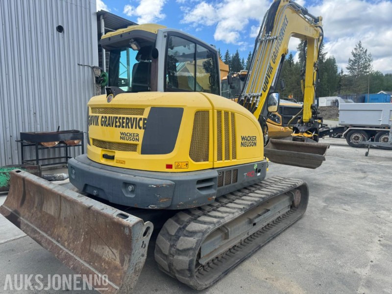 2016 Wacker Neuson ET 90 GRAVEMASKIN MED ROTOTILT, SENTRALSMØRING OG 3 SKUFFER - Ekskavator: foto 3 2016 Wacker Neuson ET 90 GRAVEMASKIN MED ROTOTILT, SENTRALSMØRING OG 3 SKUFFER - Ekskavator: foto 3