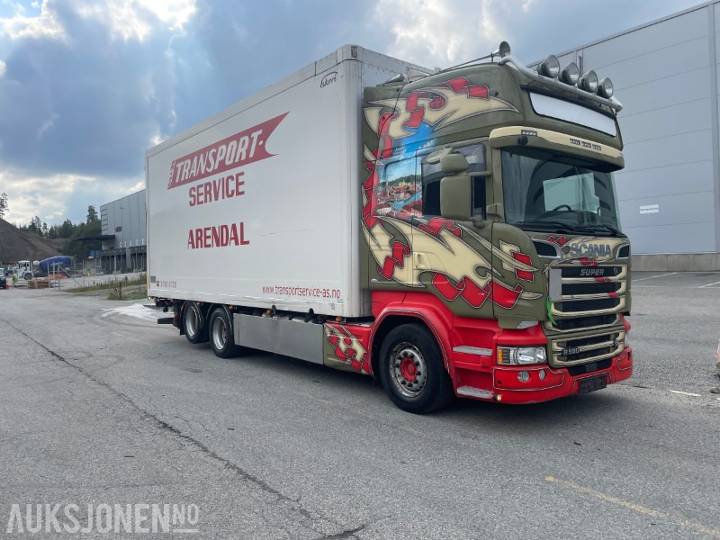 2017 Scania R-580 Ekeriskap m/full sideåpning og 2t bakløfter - Kamion vagonetë: foto 1 2017 Scania R-580 Ekeriskap m/full sideåpning og 2t bakløfter - Kamion vagonetë: foto 1