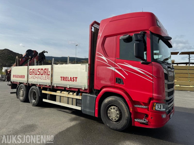 2017 Scania R500 planbil med HMF kran - Kamion me vinç: foto 3 2017 Scania R500 planbil med HMF kran - Kamion me vinç: foto 3