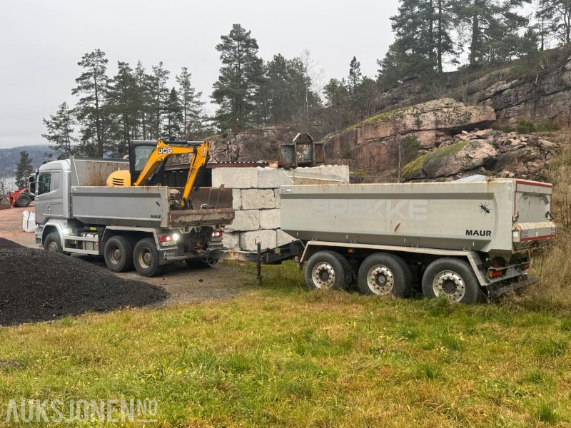 2017 Scania R730 tippbil med Maur trippelkjerre / EURO 6 / 6X4 - Kamion vetëshkarkues: foto 2 2017 Scania R730 tippbil med Maur trippelkjerre / EURO 6 / 6X4 - Kamion vetëshkarkues: foto 2