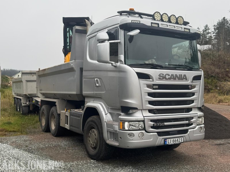 2017 Scania R730 tippbil med Maur trippelkjerre / EURO 6 / 6X4 - Kamion vetëshkarkues: foto 5 2017 Scania R730 tippbil med Maur trippelkjerre / EURO 6 / 6X4 - Kamion vetëshkarkues: foto 5