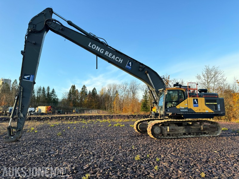 Ekskavator 2017 Volvo EC480 ELR long reach 19 meter med AMV bortårn, GPS, Radiostyring: foto 7
