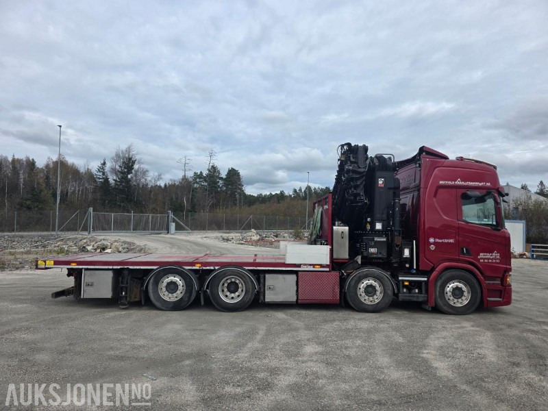 2019 Scania R-serie 580 kranbil / EURO 6 / Topp utstyrt / servicehistorikk / HIAB-kran 858, 80 Tm / Nylig EU - Kamion me vinç: foto 5 2019 Scania R-serie 580 kranbil / EURO 6 / Topp utstyrt / servicehistorikk / HIAB-kran 858, 80 Tm / Nylig EU - Kamion me vinç: foto 5