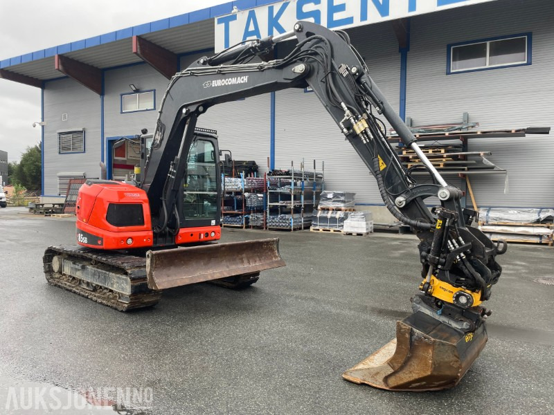 2022 Eurocomach 85SB. Engcon tilt, sentralsmøring, to skuffer, - Ekskavator: foto 4 2022 Eurocomach 85SB. Engcon tilt, sentralsmøring, to skuffer, - Ekskavator: foto 4