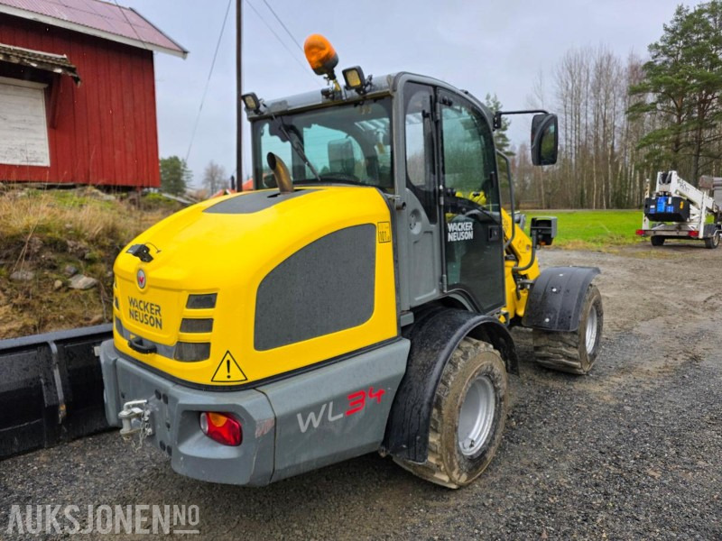 2022 Wacker Neuson WL 34 Hjullaster 485T KUN 2.15cm høy lasteskuffe og pallegaffel Hydraulisk HK Weidemann-feste - Fadrom me goma: foto 5 2022 Wacker Neuson WL 34 Hjullaster 485T KUN 2.15cm høy lasteskuffe og pallegaffel Hydraulisk HK Weidemann-feste - Fadrom me goma: foto 5