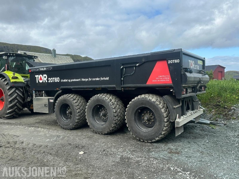 TOR Dumperhenger - DH 20T60 - 20 tonn nyttelast - 60 km/t - BPW tridem system - Luftbremser - Makineri bujqësore: foto 2 TOR Dumperhenger - DH 20T60 - 20 tonn nyttelast - 60 km/t - BPW tridem system - Luftbremser - Makineri bujqësore: foto 2