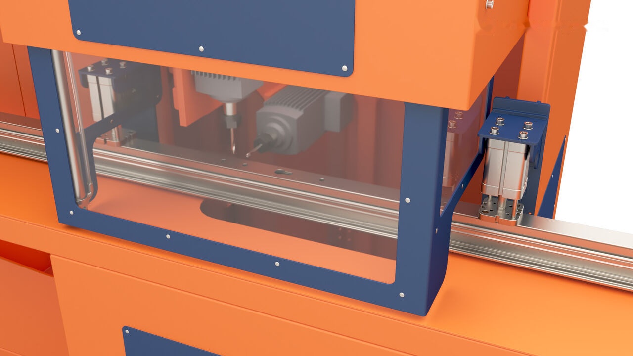 Wise Service Center for automatic milling of aluminum profiles WS710 - Vegël makinerie: foto 3 Wise Service Center for automatic milling of aluminum profiles WS710 - Vegël makinerie: foto 3