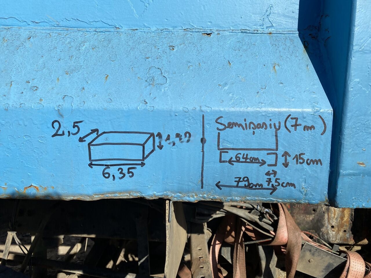 Karroceri e kamionit vetëshkarkues Hardox Bena basculabila cu semisasiu 7m : 8x4: foto 16