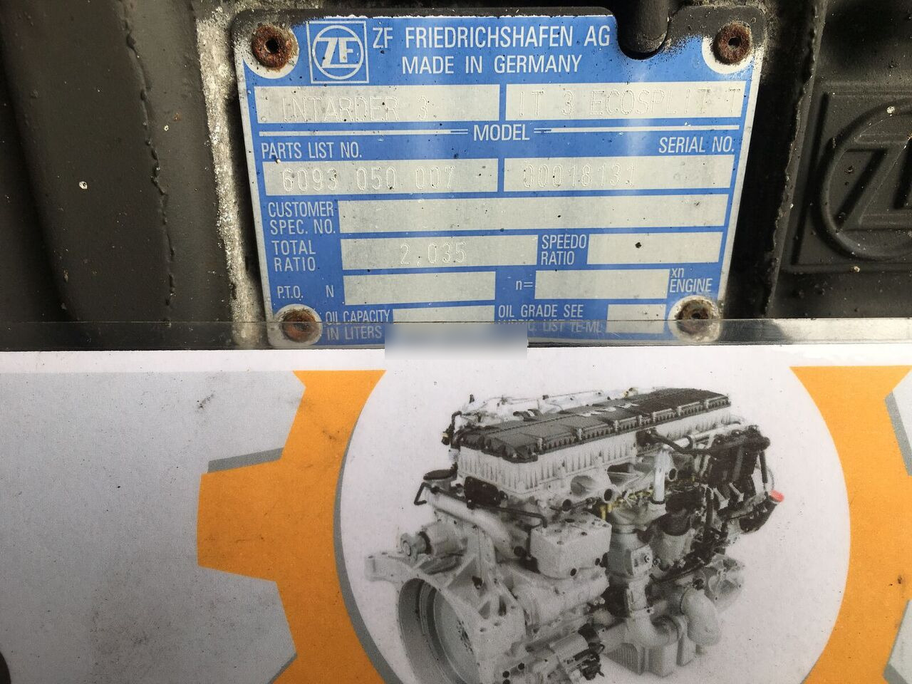 ZF 16S2331TD 1356052026 truck - Kutia e marsheve për Kamioni: foto 4 ZF 16S2331TD 1356052026 truck - Kutia e marsheve për Kamioni: foto 4