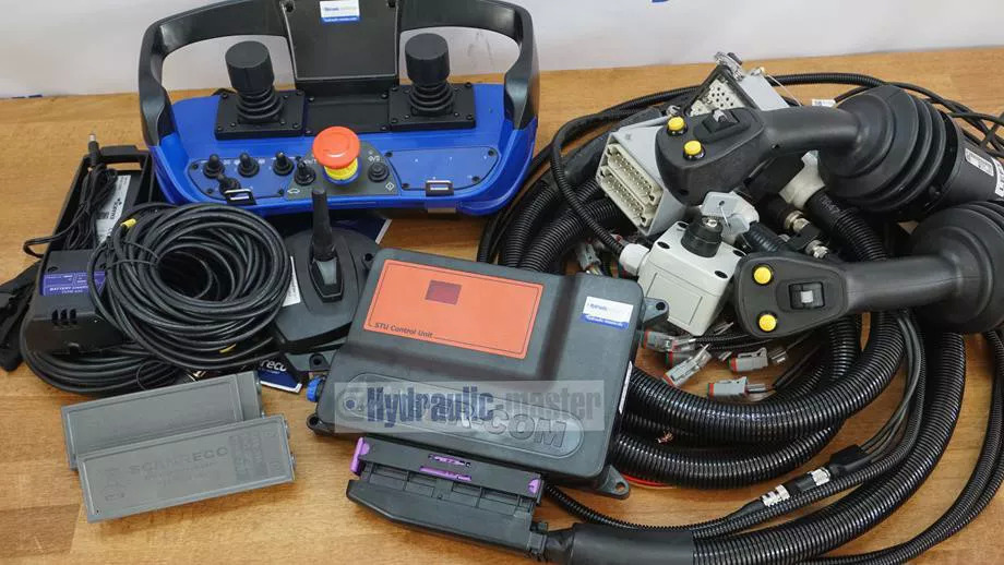 Pajisje pylltarie CanBus 2 joysticks with radio control Scanreco G3 12 V Forest crane for Palms Farma BMF KTS: foto 13