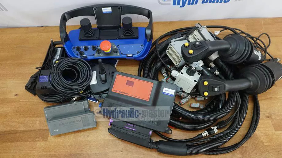 Pajisje pylltarie CanBus 2 joysticks with radio control Scanreco G3 12 V Forest crane for Palms Farma BMF KTS: foto 10