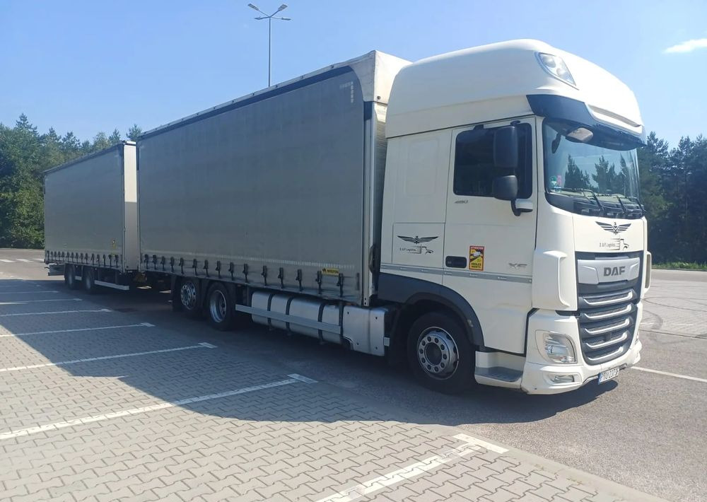 DAF XF 480 SUPER SPACE CAB / ZESTAW TANDEM PRZEJAZDOWY 120 M3 / SSC / ACC /EURO 6 - Kamion me tendë: foto 1 DAF XF 480 SUPER SPACE CAB / ZESTAW TANDEM PRZEJAZDOWY 120 M3 / SSC / ACC /EURO 6 - Kamion me tendë: foto 1