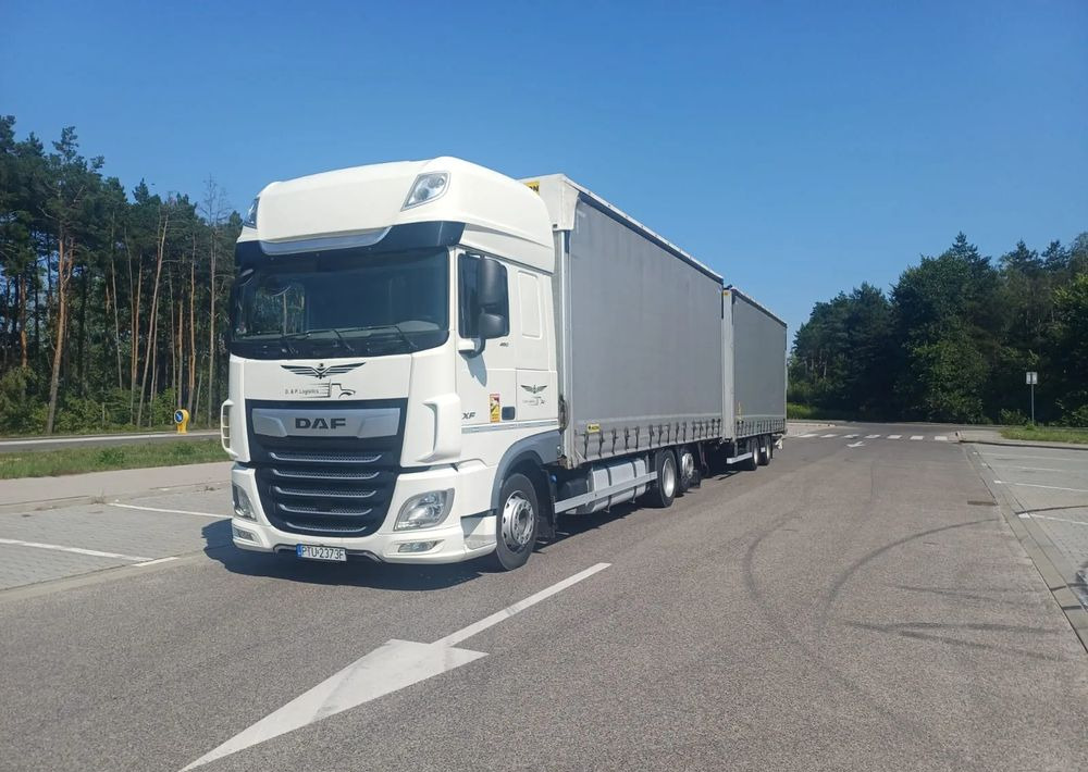 DAF XF 480 SUPER SPACE CAB / ZESTAW TANDEM PRZEJAZDOWY 120 M3 / SSC / ACC /EURO 6 - Kamion me tendë: foto 5 DAF XF 480 SUPER SPACE CAB / ZESTAW TANDEM PRZEJAZDOWY 120 M3 / SSC / ACC /EURO 6 - Kamion me tendë: foto 5