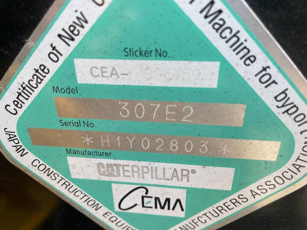 CAT 307E - Ekskavator me zinxhirë: foto 5 CAT 307E - Ekskavator me zinxhirë: foto 5