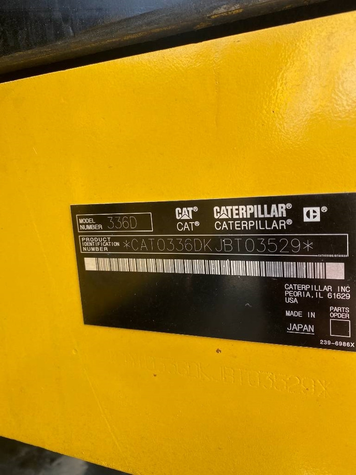CAT 336 - Ekskavator me zinxhirë: foto 4 CAT 336 - Ekskavator me zinxhirë: foto 4