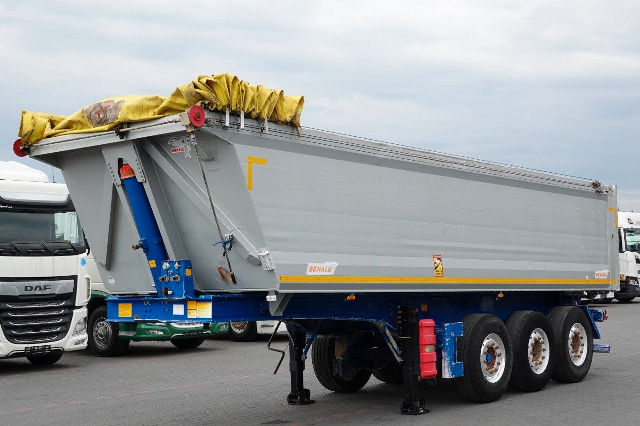 Benalu WYWROTKA / 26 m3 / ALUMINIOWA / OŚ PODNOSZONA / - Gjysmë rimorkio vetëshkarkuese: foto 2 Benalu WYWROTKA / 26 m3 / ALUMINIOWA / OŚ PODNOSZONA / - Gjysmë rimorkio vetëshkarkuese: foto 2