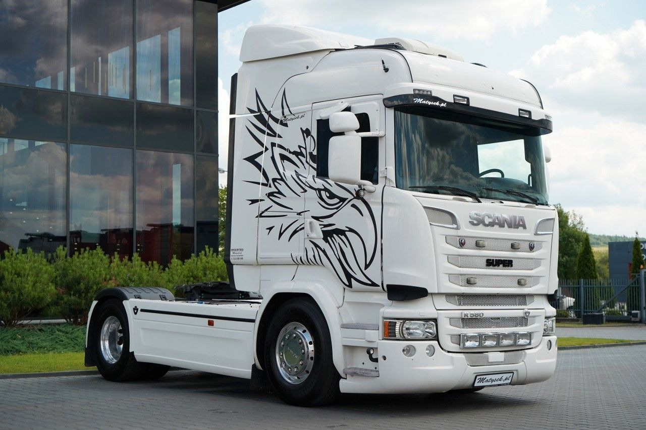 Scania R 580 / V8 / RETARDER / CAŁA NA PODUSZKACH - Gjysmë-kamion: foto 1 Scania R 580 / V8 / RETARDER / CAŁA NA PODUSZKACH - Gjysmë-kamion: foto 1