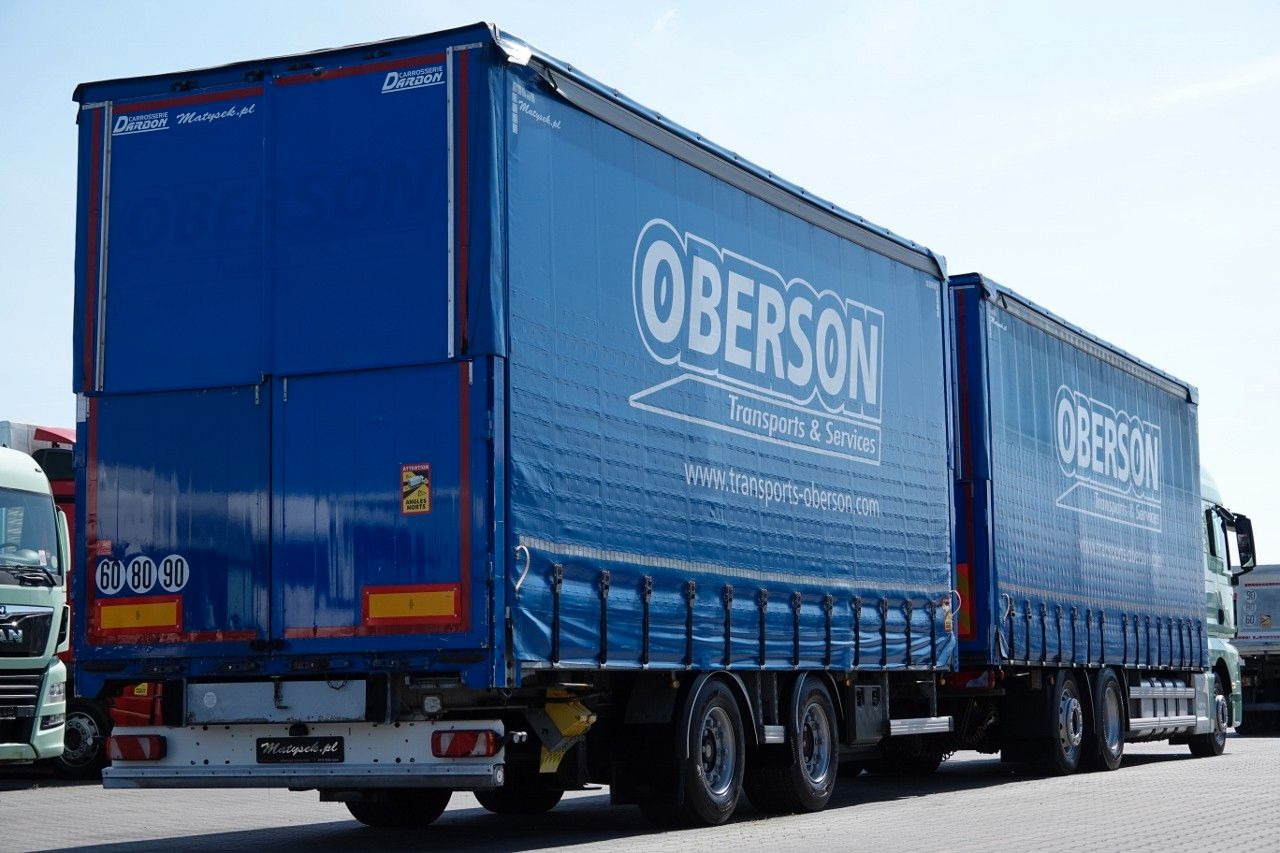 MAN TGX 26.460 / ZESTAW TANDEM PRZEJAZDOWY / 120 M3 - Kamion me tendë: foto 4 MAN TGX 26.460 / ZESTAW TANDEM PRZEJAZDOWY / 120 M3 - Kamion me tendë: foto 4
