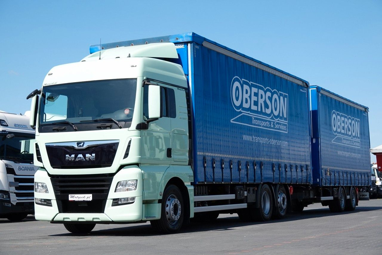 MAN TGX 26.460 / ZESTAW TANDEM PRZEJAZDOWY / 120 M3 - Kamion me tendë: foto 2 MAN TGX 26.460 / ZESTAW TANDEM PRZEJAZDOWY / 120 M3 - Kamion me tendë: foto 2