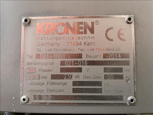 Makineri ushqimore Kronen S021 vegetable cutting machine: foto 7