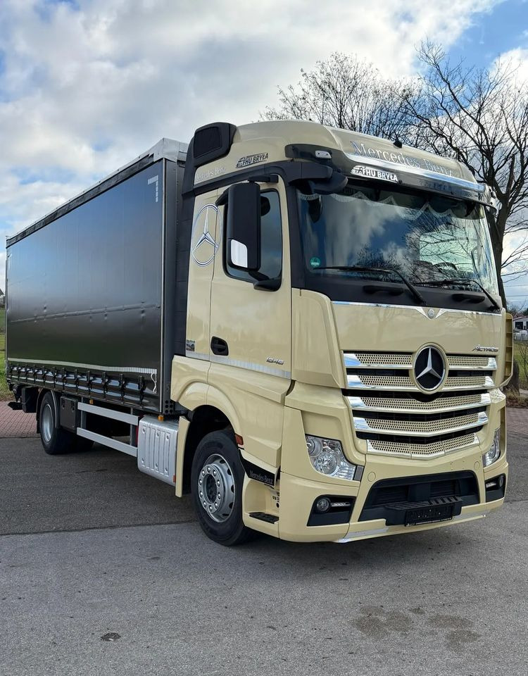 Mercedes-Benz ACTROS 1846 / FIRANKA / WINDA / 18 EUROPALET / AUTOMAT / Z NIEMIEC / 2019 / PRZEBIEG 370 TYŚ KM - Kamion me tendë: foto 1 Mercedes-Benz ACTROS 1846 / FIRANKA / WINDA / 18 EUROPALET / AUTOMAT / Z NIEMIEC / 2019 / PRZEBIEG 370 TYŚ KM - Kamion me tendë: foto 1