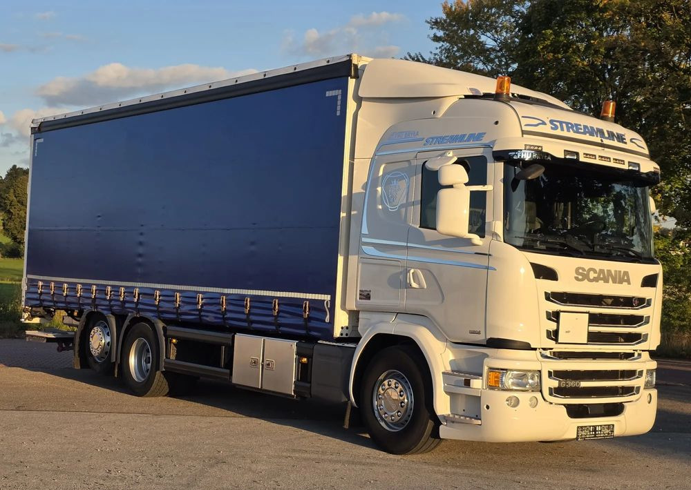 Scania G360 / BURTO-FIRANKA / 3 OSIE / WINDA / 20PALET / E6 / SYPIALNA KABINA / SPROWADZONY / JAK NOWA PRZEBIEG 490TYŚ / ŁADOWNOŚĆ 14500KG / - Kamion me tendë: foto 2 Scania G360 / BURTO-FIRANKA / 3 OSIE / WINDA / 20PALET / E6 / SYPIALNA KABINA / SPROWADZONY / JAK NOWA PRZEBIEG 490TYŚ / ŁADOWNOŚĆ 14500KG / - Kamion me tendë: foto 2
