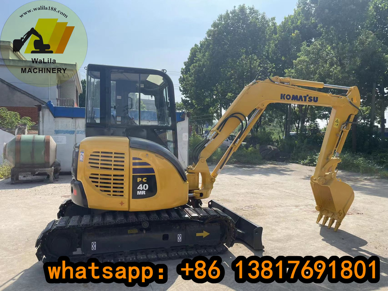 KOMATSU PC 40 MR-3 - Miniekskavator: foto 1 KOMATSU PC 40 MR-3 - Miniekskavator: foto 1